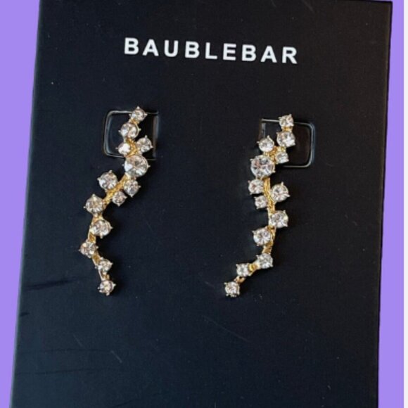 โจ Stunning Baublebar Farah Ear Crawlers Earrings - Never Worn - Picture 8 of 10